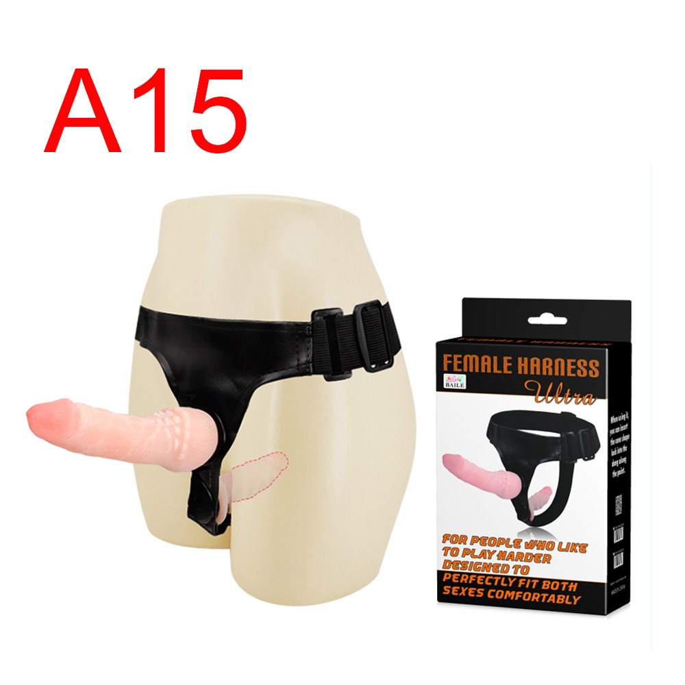 Ultra Female Harness with Double Dildo, 17 cm + 13 cm