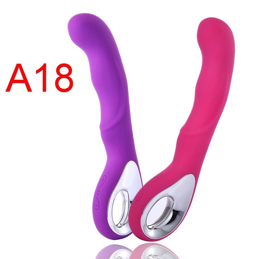 Double-Ended Silicone Vibrator Stick, 15 cm