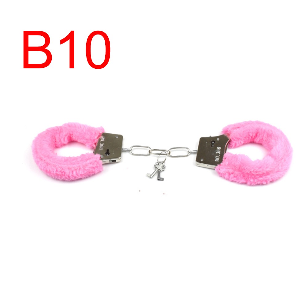 Pink Fur-Lined Handcuffs with Metal Core