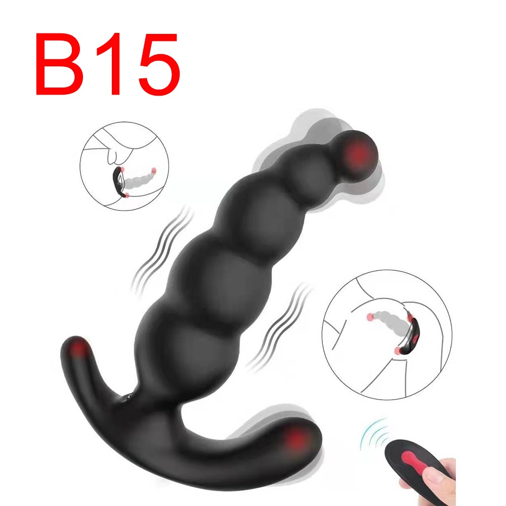 Vibrating Anal Beads Black