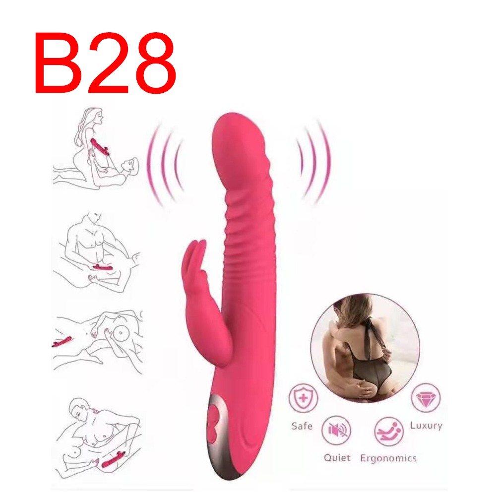 Pink Thrusting Rabbit Vibrator, 10 Modes