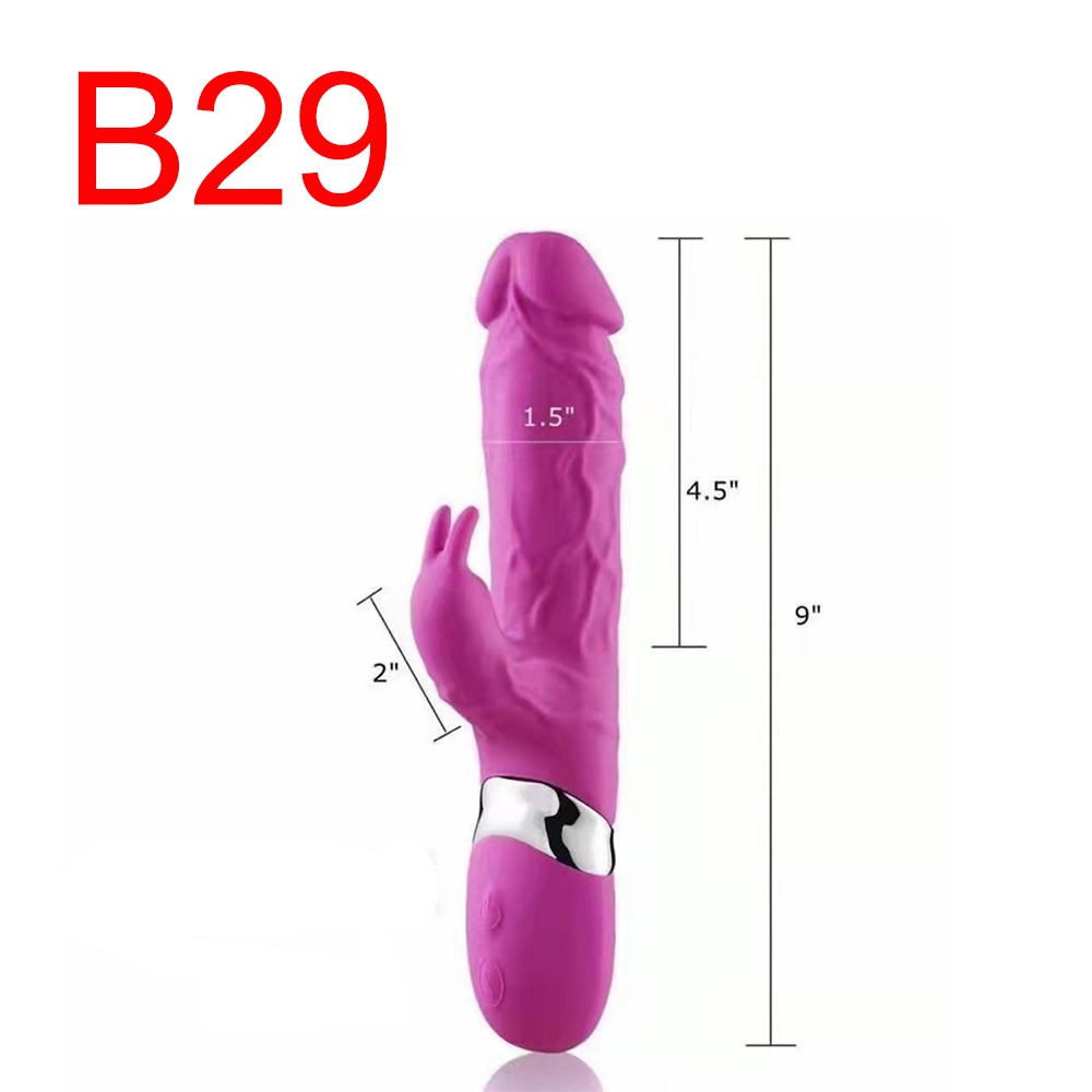 Dual Motor Realistic Rabbit Vibrator, 9 inch