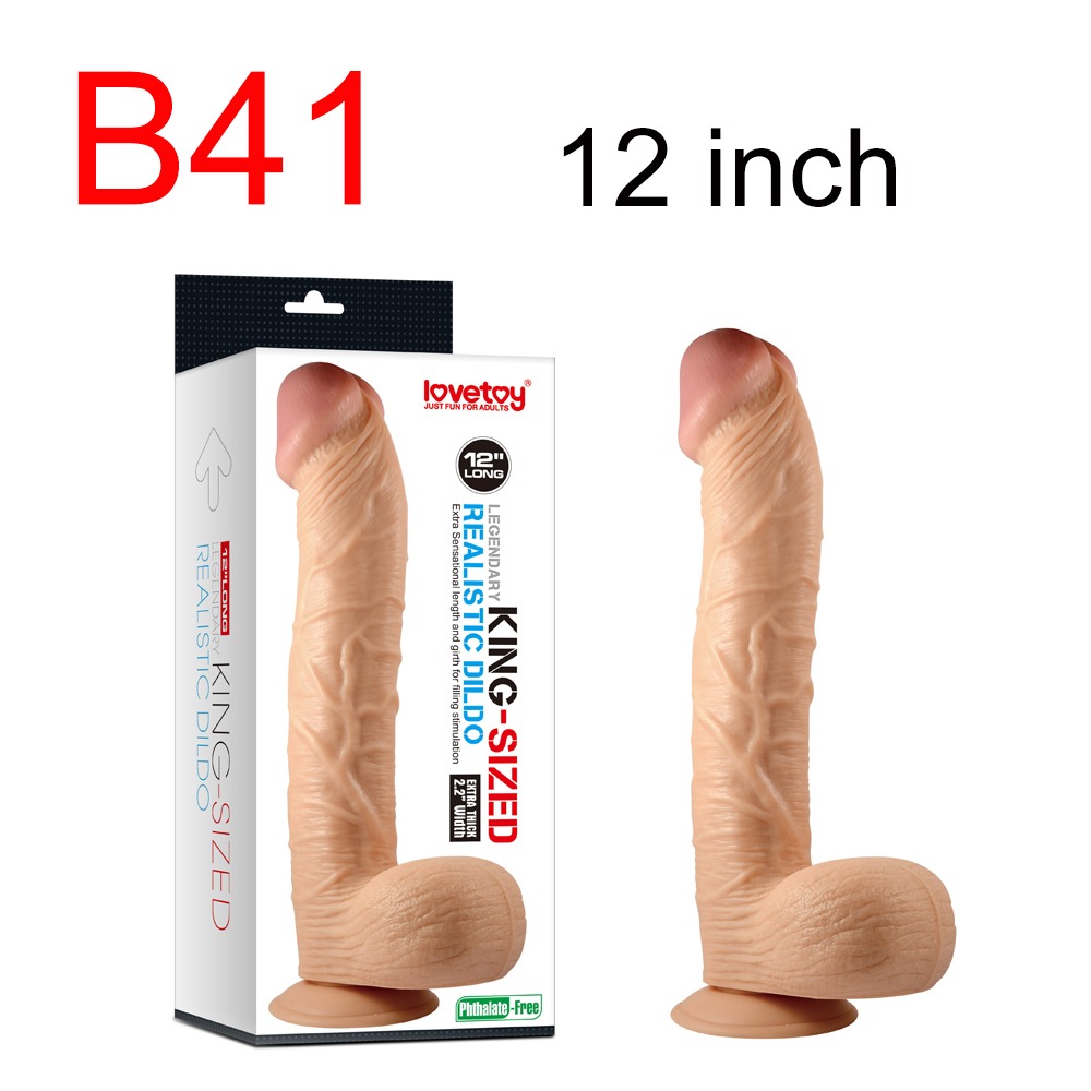 Large Realistic Dildo 12"