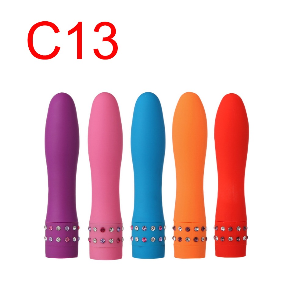 Bullet Vibrator with Rhinestone Band, 9 cm