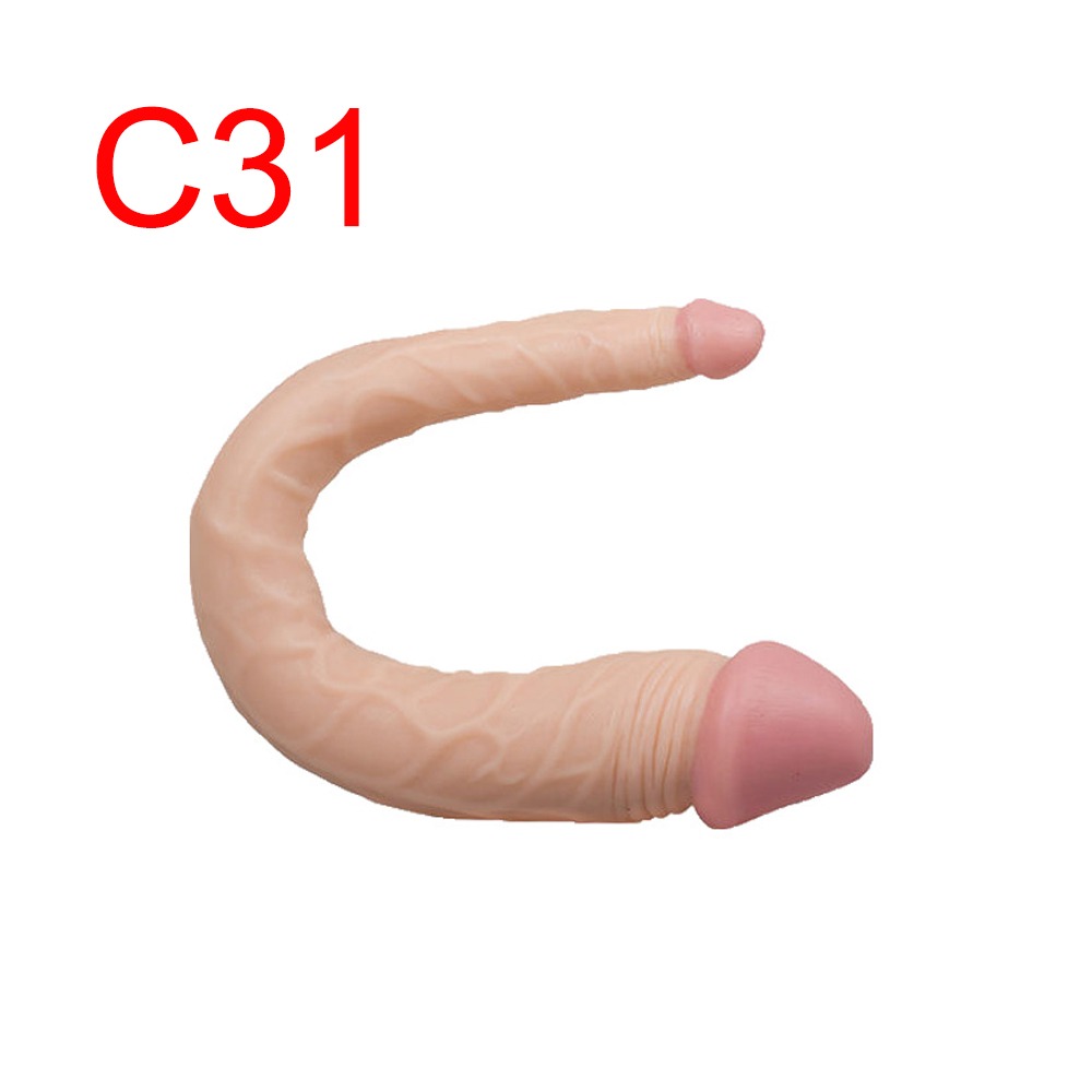 Long Double-Ended Realistic Dildo, 14 inch