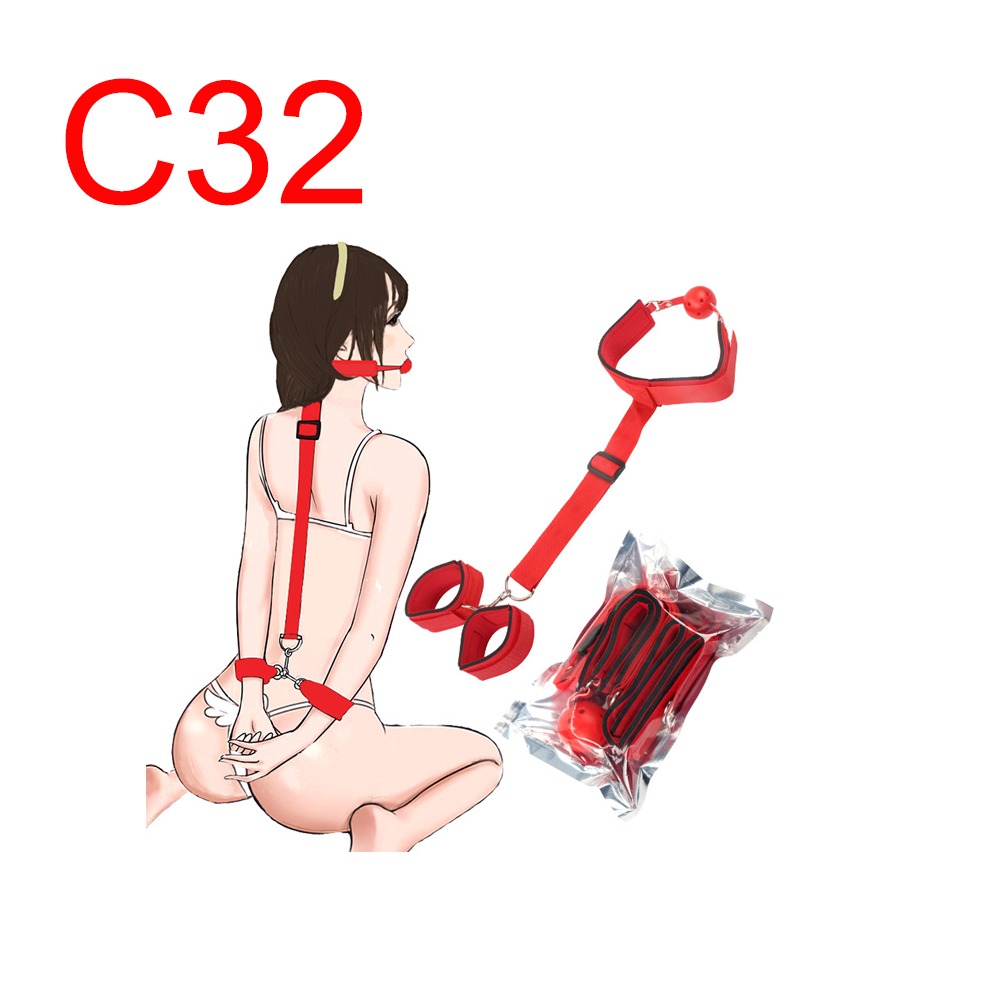 Bondage Position Restraint System, Red