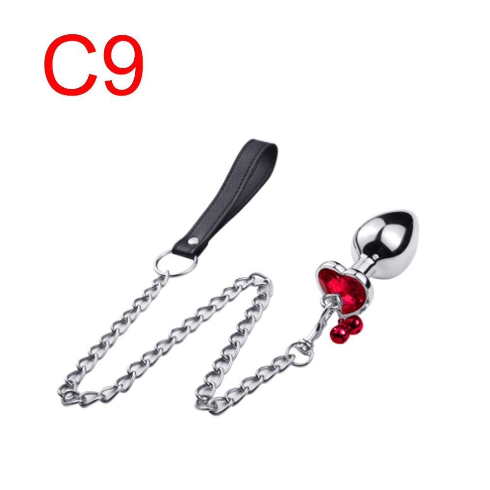 Anal Plug with Leash Jewel