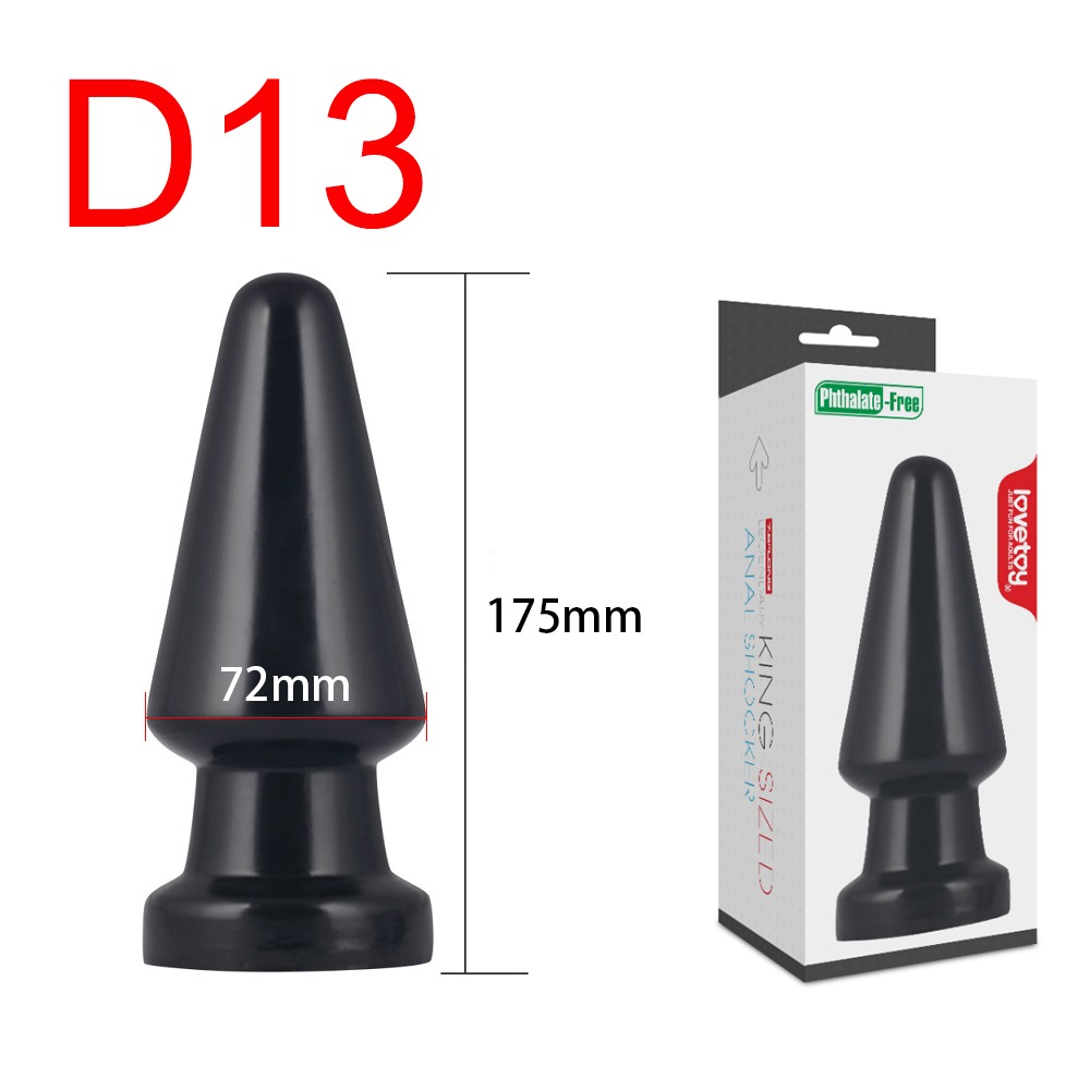 King Sized Large Butt Plug, Phthalate-Free, 17.5 cm