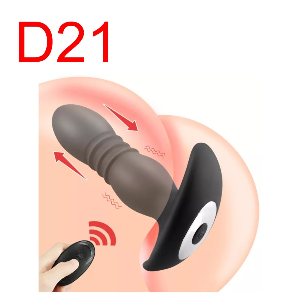 Thrusting Prostate Vibrator with Remote, 15 cm