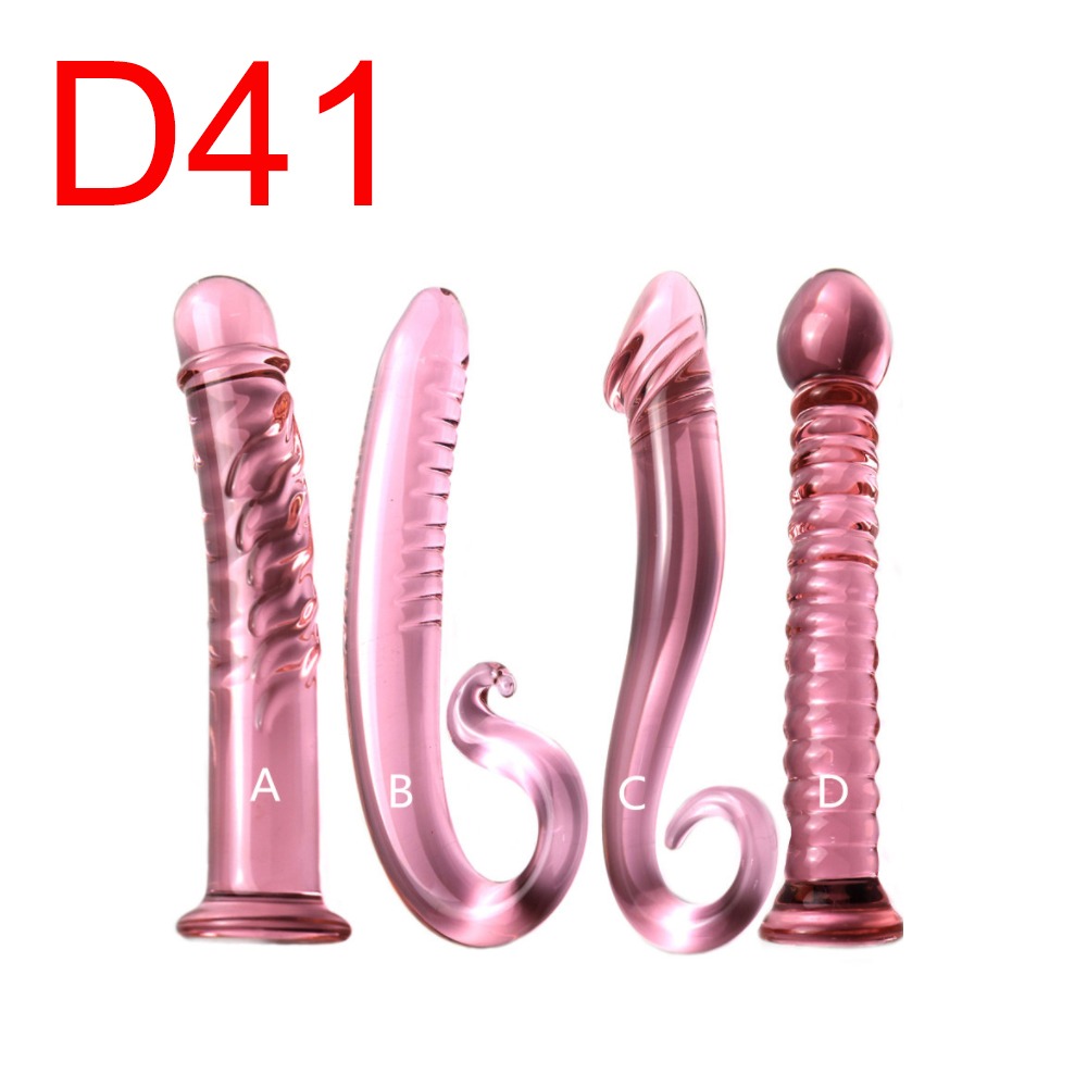 Pink Glass Dildo — Four Designs