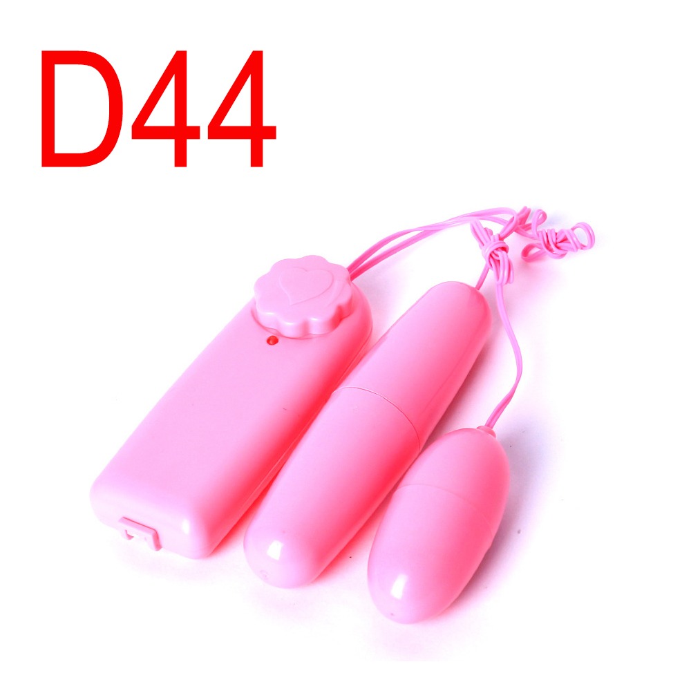 Pink Twin Egg Vibrator with Corded Controller, 7 Modes