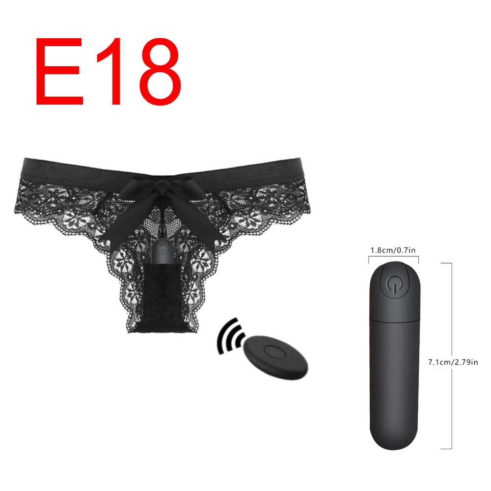 Black Lace Panty Vibrator with Wireless Remote, 10 Modes