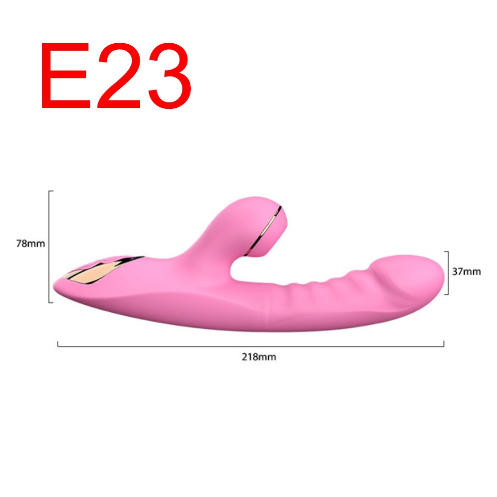 Pink Rabbit G-Spot Vibrator with Suction, 21.8 cm