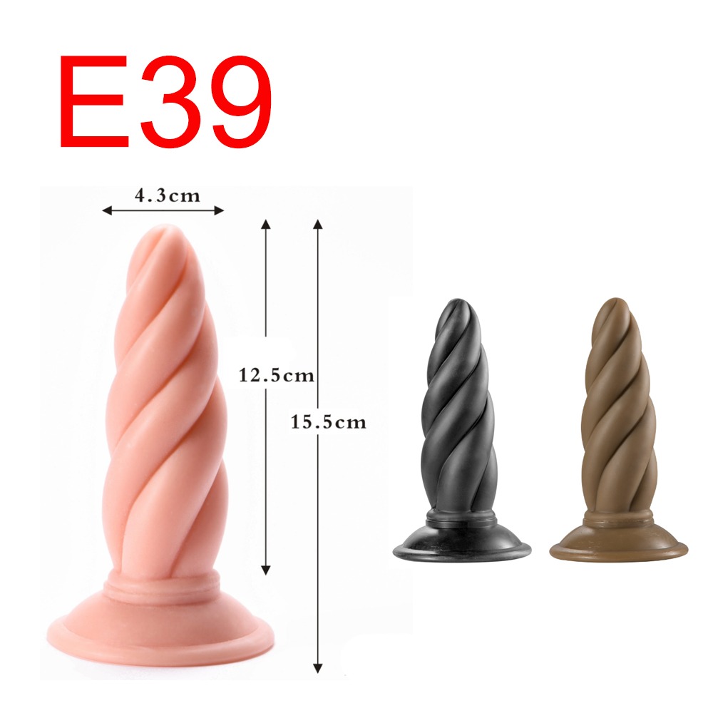 Spiral Ribbed Anal Plug, 15.5 cm