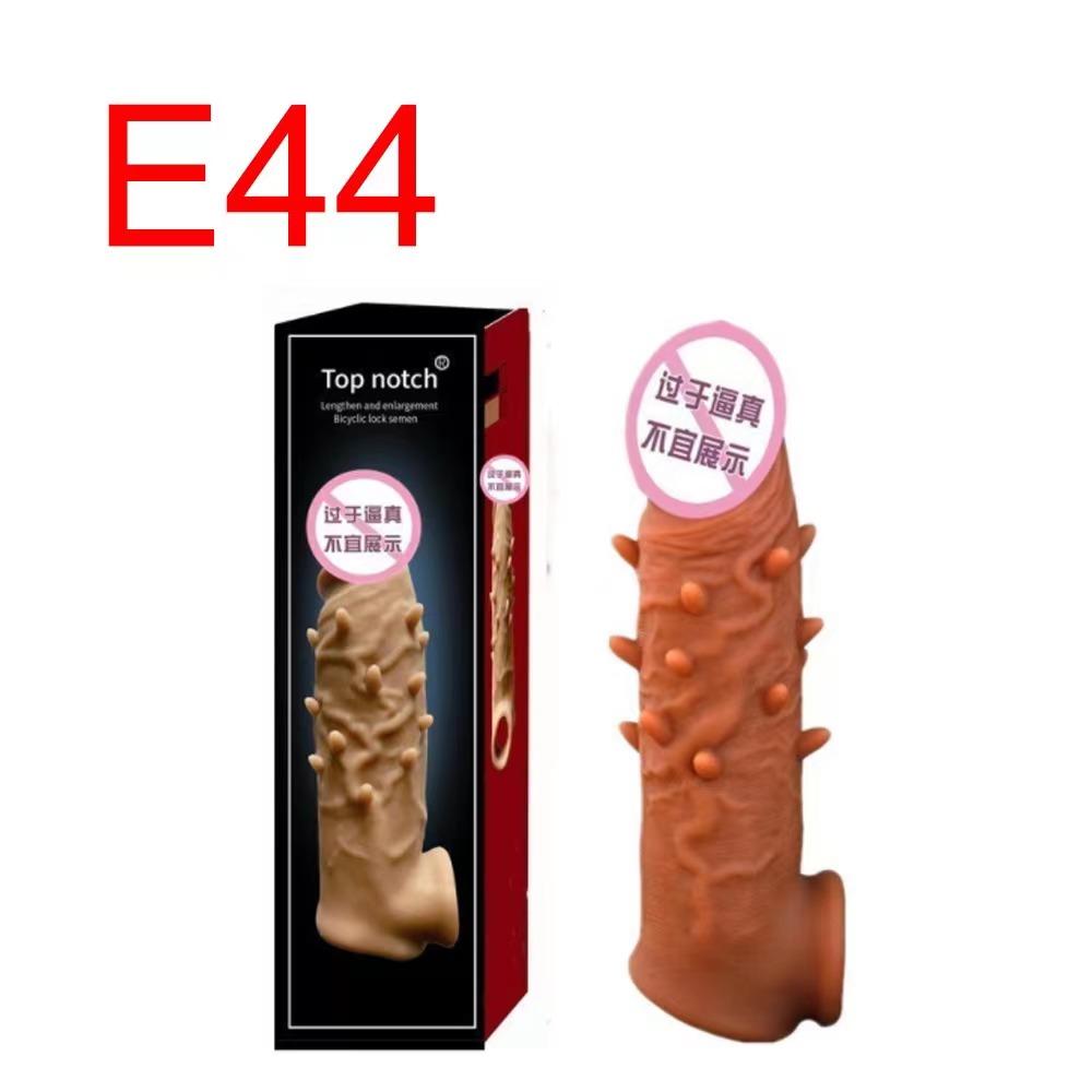 Top Notch Spiked Realistic Penis Sleeve, 5–6 inch