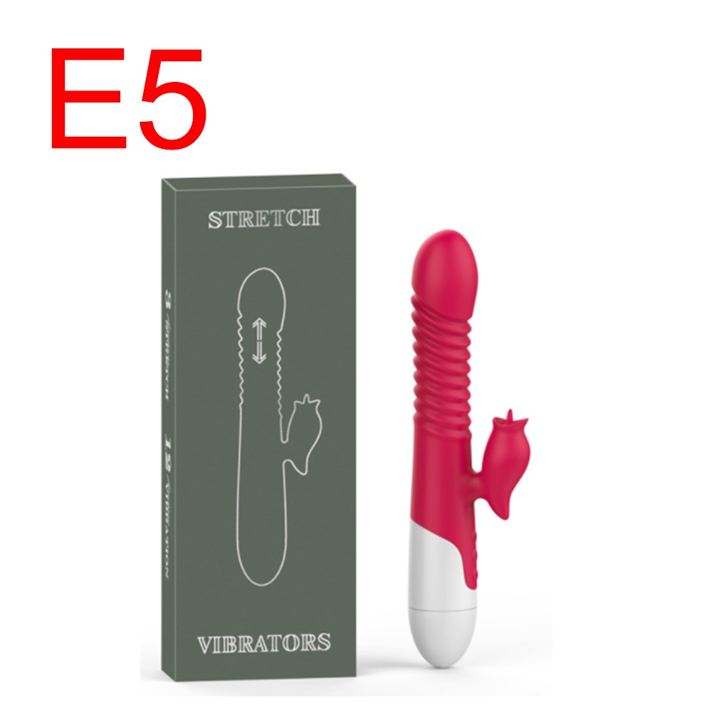 Stretch Pink Rabbit Vibrator, Flexible Shaft, 7 Modes