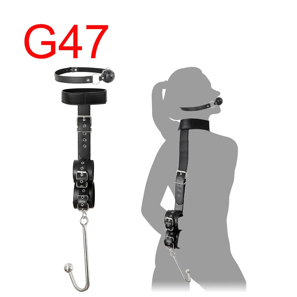 Collar Restraint with Gag and Wrist Cuffs