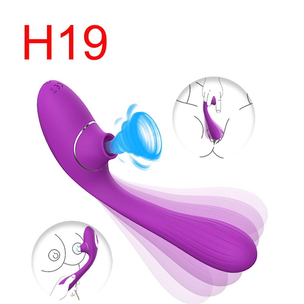 Purple Sucking Vibrator