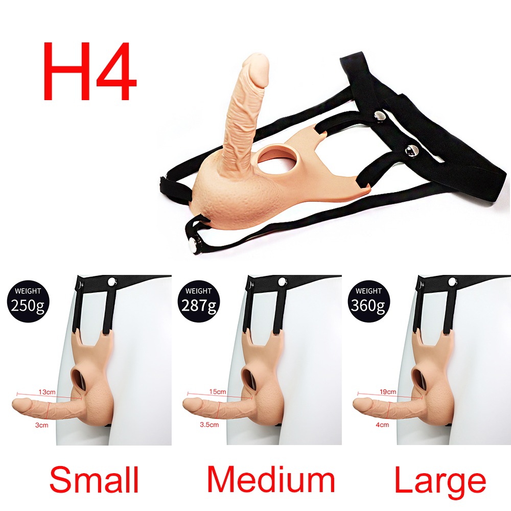 Hollow Strap-On Harness, Flesh — choose S, M or L
