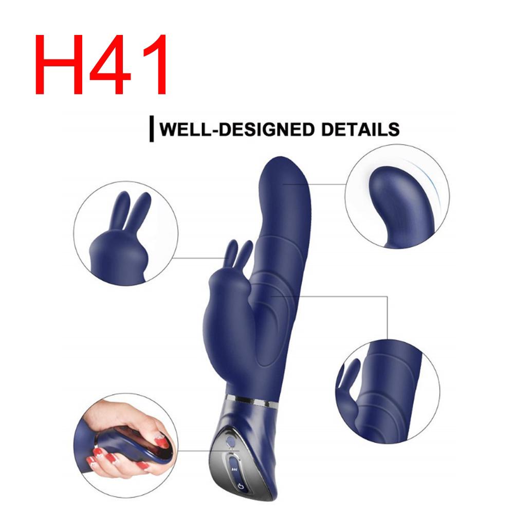 Blue Dual Motor Rabbit Vibrator, 15 cm